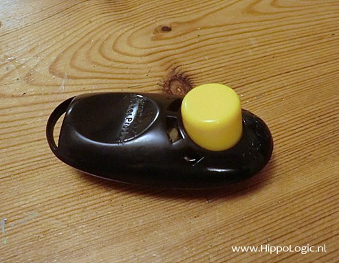 clicker used in equine clicker training